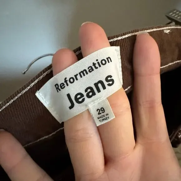 REFORMATION Cowboy High Rise Straight Size 29 casual comfrot high rise - Picture 7 of 8